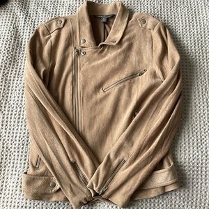 Women’s Suede Like Moto Jacket
